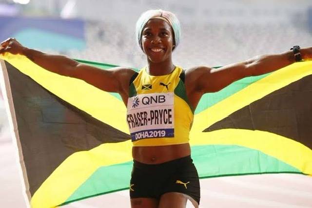 Shelly-Ann Fraser-Pryce wins gold in world 100m final as Dina Asher-Smith takes silver