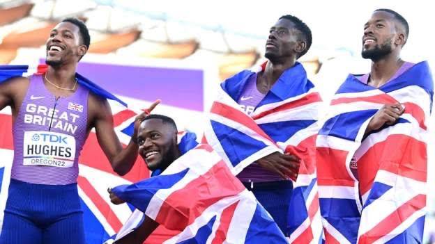 New-look GB team wins 4x100m relay bronze at World Athletics