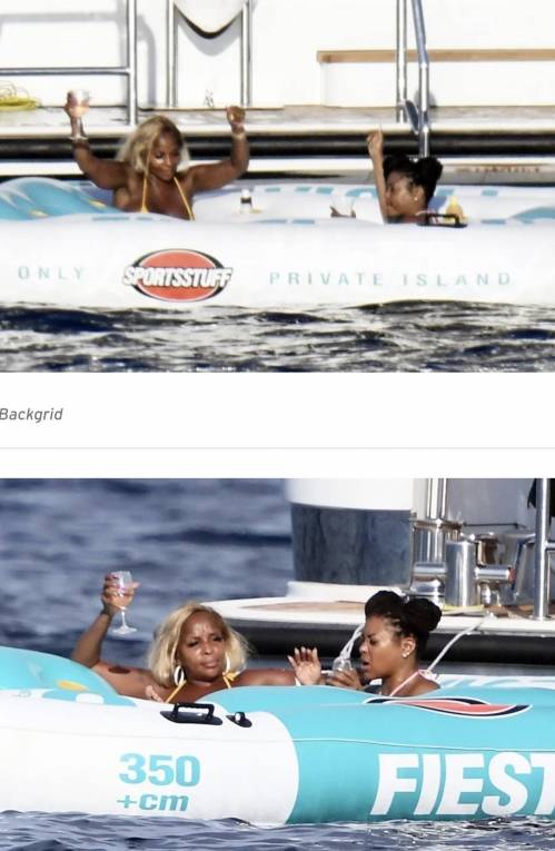 Taraji P. Henson and Mary J. Blige are Friendship Goals During Bikini-Clad Yacht Vacation in Italy
