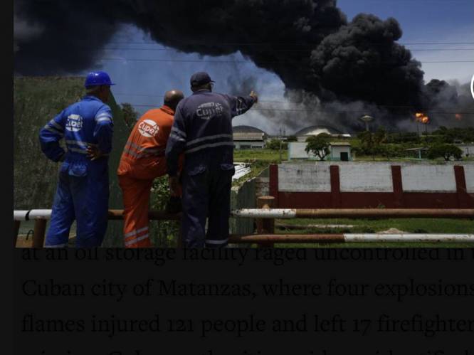 17 missing, 121 hurt, 1 dead in fire at Cuban oil facility