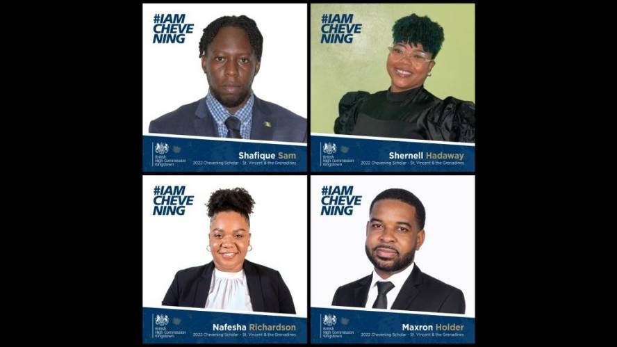 Four Vincentians awarded Chevening Scholarships