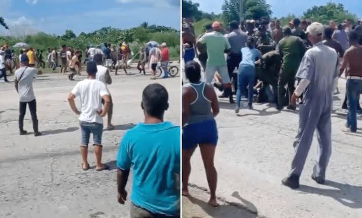Cubans Confront the Police to Let Them Leave the Island by Raft