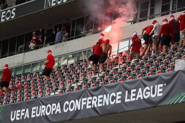 Uefa opens disciplinary proceedings after fan violence at Nice v Cologne game