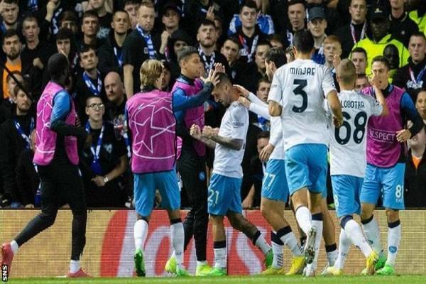 Rangers 0-3 Napoli: Giovanni van Bronckhorst's side suffers third straight defeat