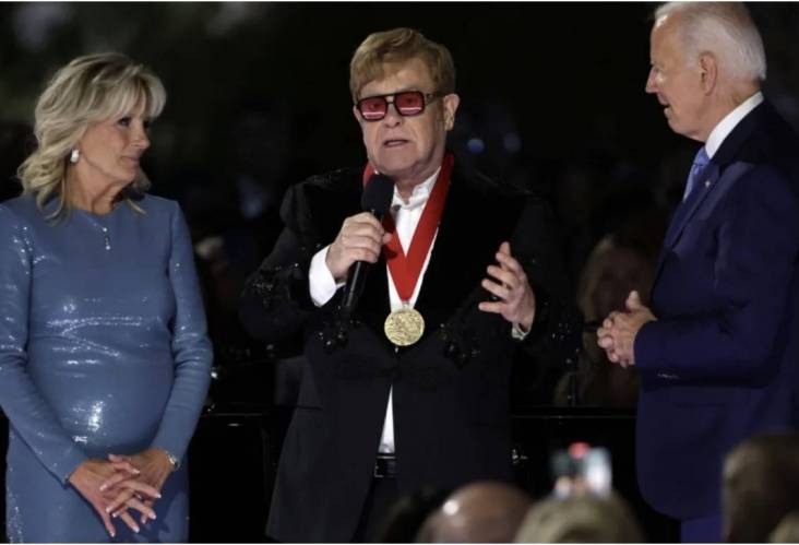 Elton John GivesElectrifying Performance at the White House,