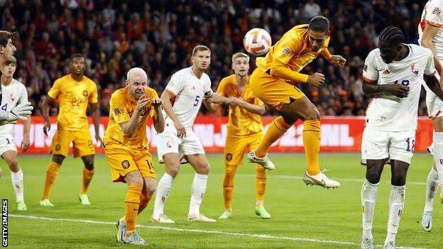 Netherlands 1-0 Belgium: Van Dijk scores as Dutch reach Nations League finals