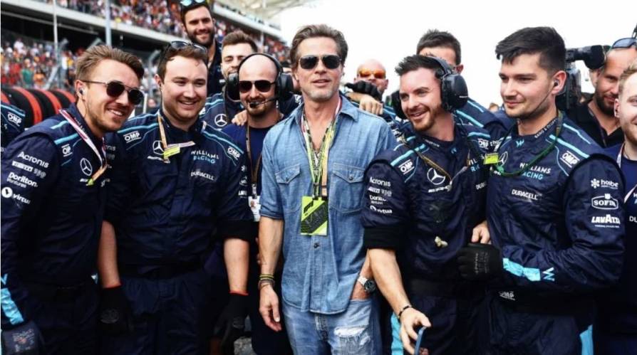 Brad Pitt Attends F1 Grand Prix in Austin Ahead of Role in Formula 1 Film