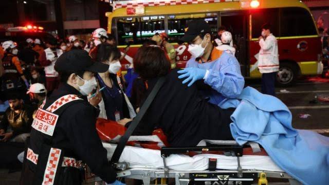 150 people died in South Korea Seoul crowd crush in district Itaewon