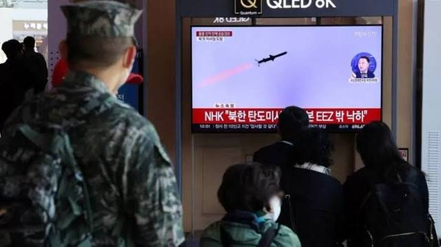North Korea fires missile across the maritime border for the first time