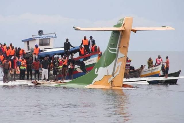 Tanzanian Precision Air plane crashed into Lake Victoria, and 19 people died