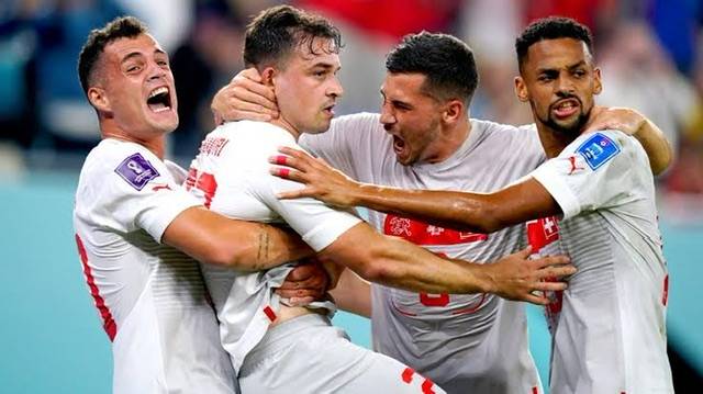 Serbia 2-3 Switzerland: Swiss through after exciting victory