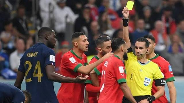 Morocco protest about world cup semi-final referee