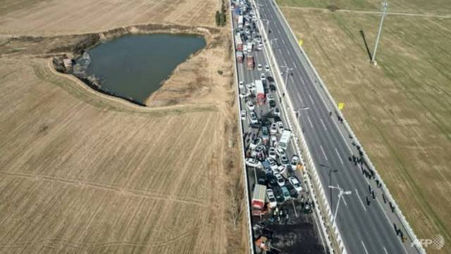 Almost 200 vehicles involved in a massive pileup in China's Zhengzhou