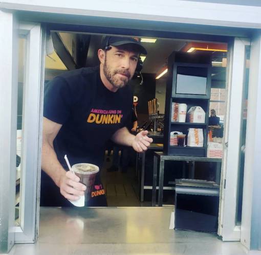 Ben Affleck Shocks Dunkin' Donuts Customers While Working the Drive-Thru