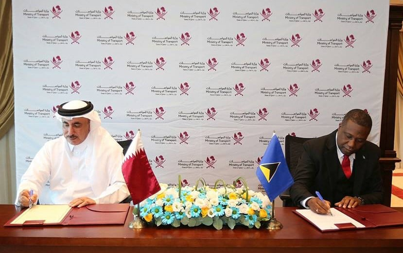 Qatar and Saint Lucia sign air services agreement