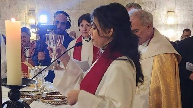 Holy Land’s First woman pastor ordained