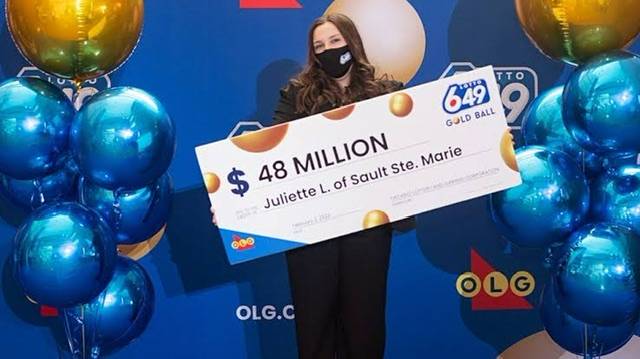 Canadian teen Juliette Lamour wins the $48m lotto jackpot on the first try