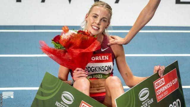Great Britain’s Keely Hodgkinson sets fastest indoor 800m time of year