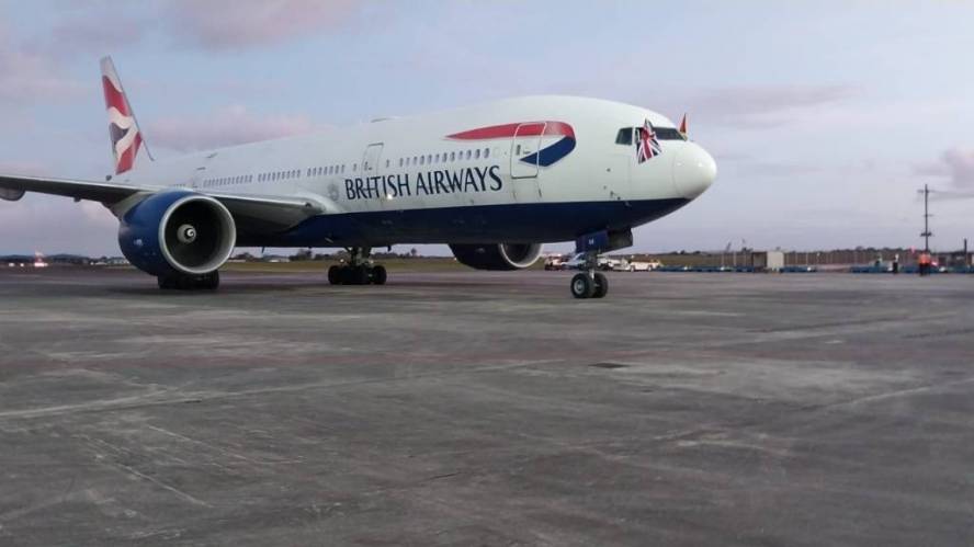 British Airways makes inaugural trip to Guyana