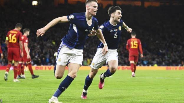 Scotland 2-0 Spain: Scott McTominay's double secures famous Euro 2024 Qualifying