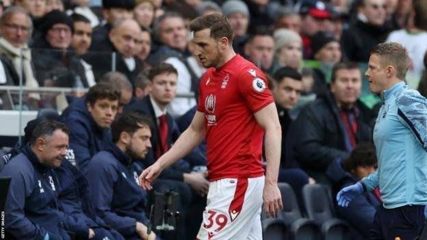 Nottingham Forest striker Chris Wood out for the season with an injury