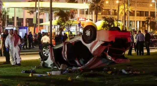 Car-ramming attack in Tel Aviv and One tourist killed and seven wounded