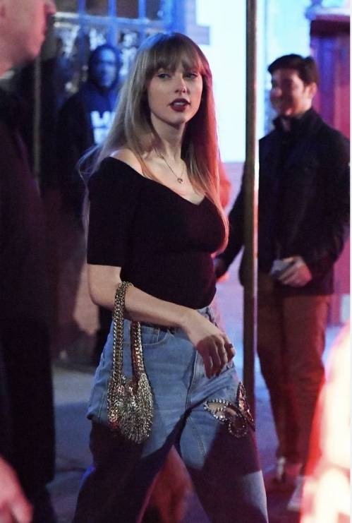 Newly Single Taylor Swift Spotted Out in New York City with Jack Antonoff and Margaret Qualley