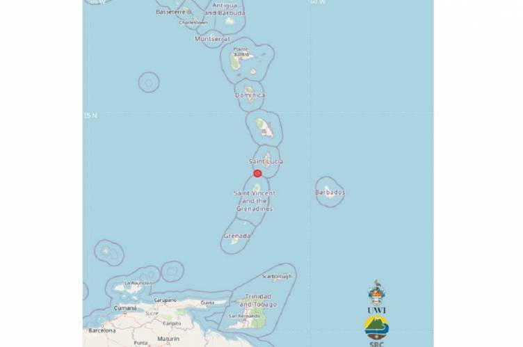 Earthquake recorded near St Vincent and the Grenadines