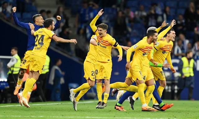 Espanyol 2-4 Barcelona: Barca secure La Liga title win