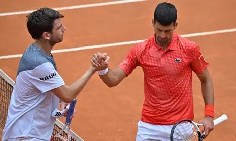 Novak Djokovic defeats Cameron Norrie to reach Italian Open quarter-finals