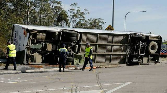 Almost Ten people killed in wedding bus crash in Australia