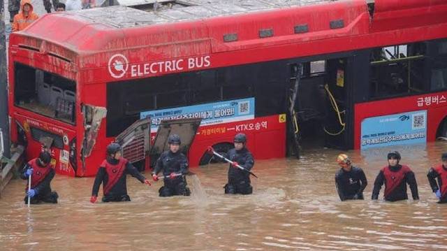 Nine bodies recovered from South Korea flooded tunnel