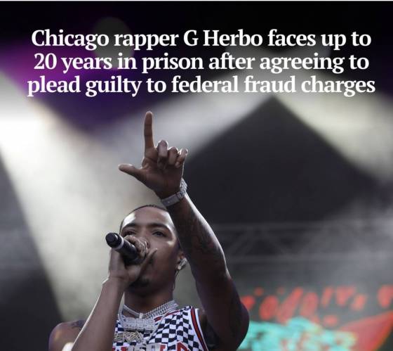 G Herbo faces up 20 years In Prison After Agreeing To plead Guilty To Federal  Fraud Charge