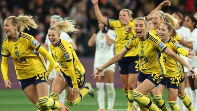 Sweden 0-0 USA (pens: 5-4): women’s World Cup holders kicked out on penalties