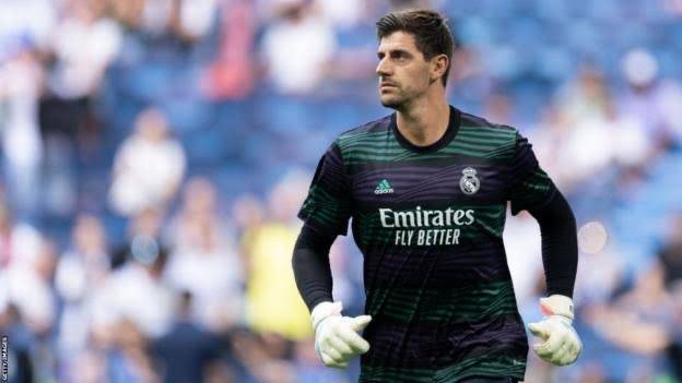 Real Madrid goalkeeper Thibaut Courtois suffers from a ligament injury
