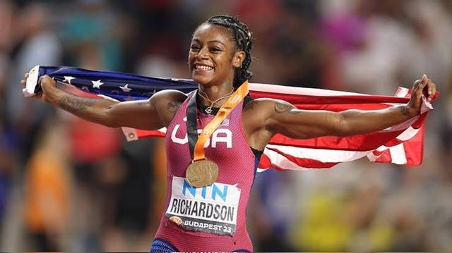 Sha'Carri Richardson wins 100m gold at World Championships 2023