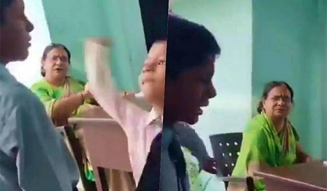 Indian teacher tells students to slap classmate who is Muslim