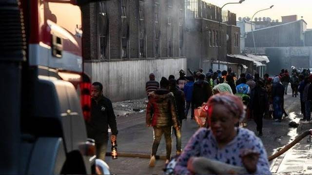 74 people dead in Johannesburg by a fire blaze at city centre building