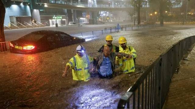 Southern China and Hong Kong fight widespread flooding from record rains