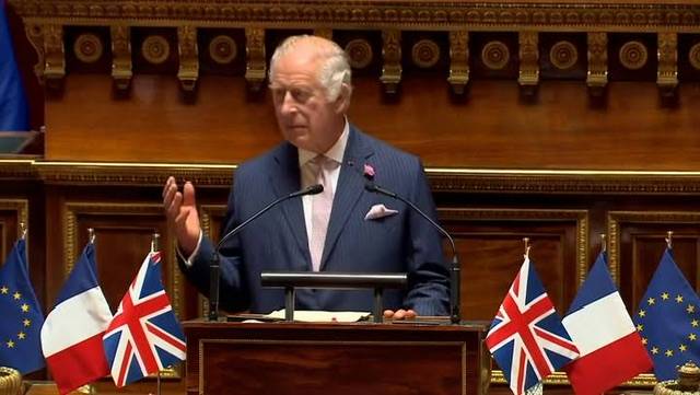 King Charles makes incredible speech at the French senate as he hails