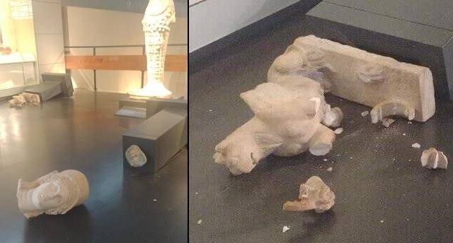 American tourist arrested for breaking Israel Museum statues