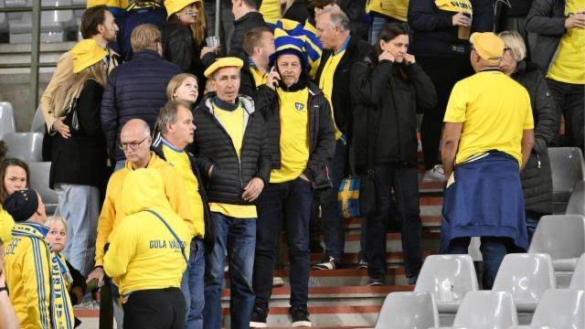 Sweden fans spend night under police protection after the Brussels attack