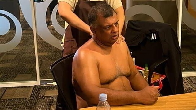 AirAsia head Tony Fernandes criticized after posting a shirtless photo on LinkedIn