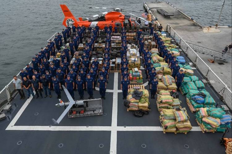 Coast Guard offloads nearly $500M in illegal drugs, some from Caribbean