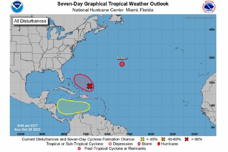 National Hurricane Center monitoring two weather disturbances