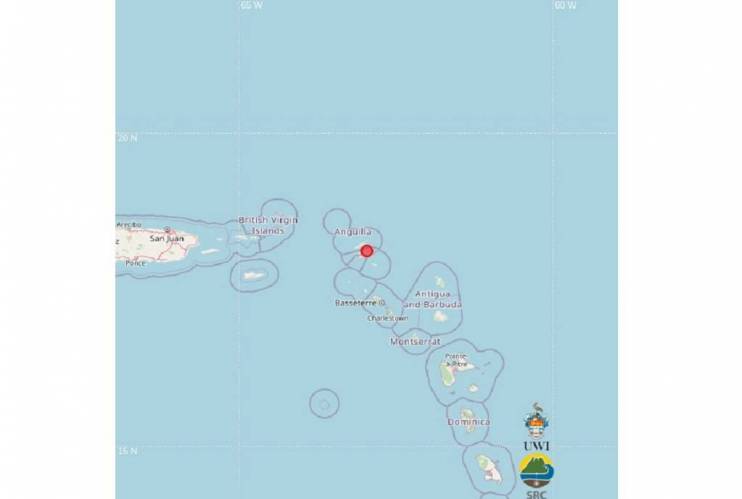 Earthquake recorded near Leeward Islands in Caribbean