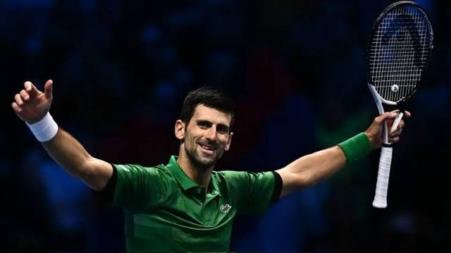 Novak Djokovic locks Serbia's win over Great Britain at the Davis Cup Finals