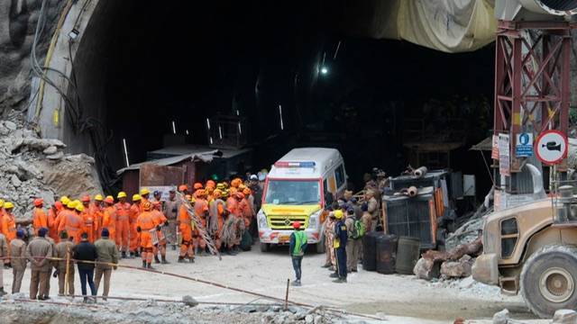 All 41 trapped workers rescued from collapsed Indian tunnel after 17 days