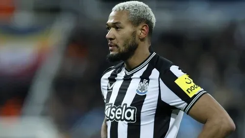 Newcastle midfielder Joelinton ruled out for six weeks with a thigh injury
