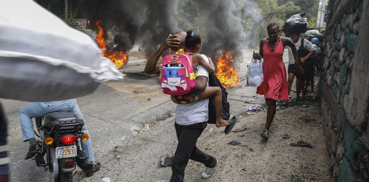 Protests erupt across Haiti as demonstrators demand the resignation of the country’s unelected pri